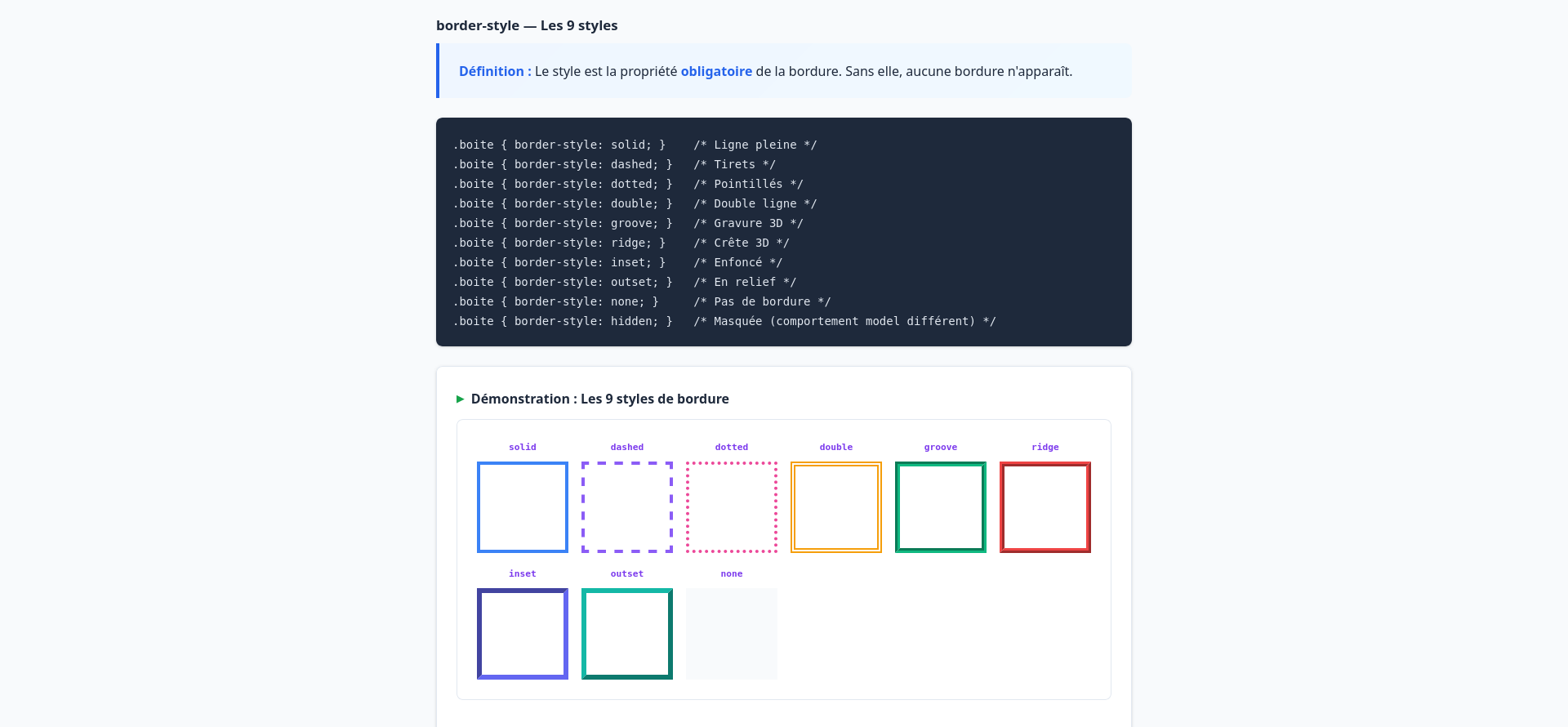 Cours complet CSS